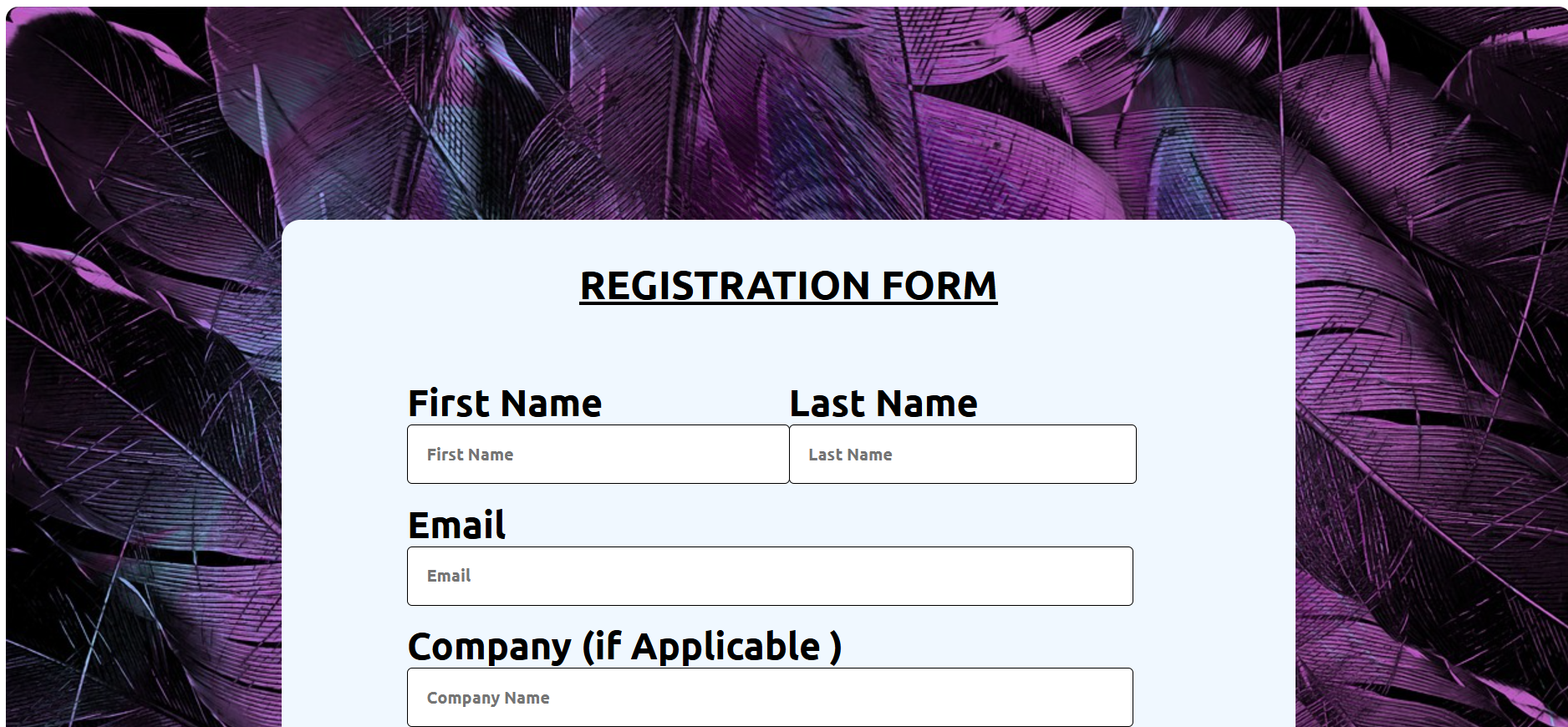Registration Form